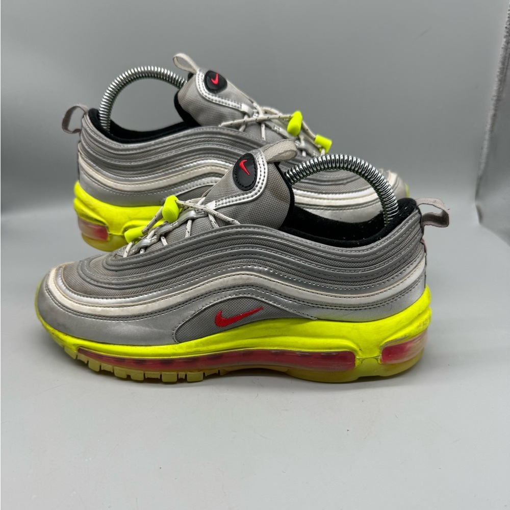 Nike Air Max 97 RFT Low Silver Volt Size 6.5Y GS Walking Shoes